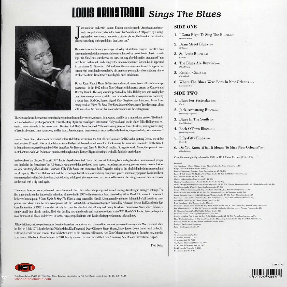 Louis Armstrong - Sings The Blues (180g)