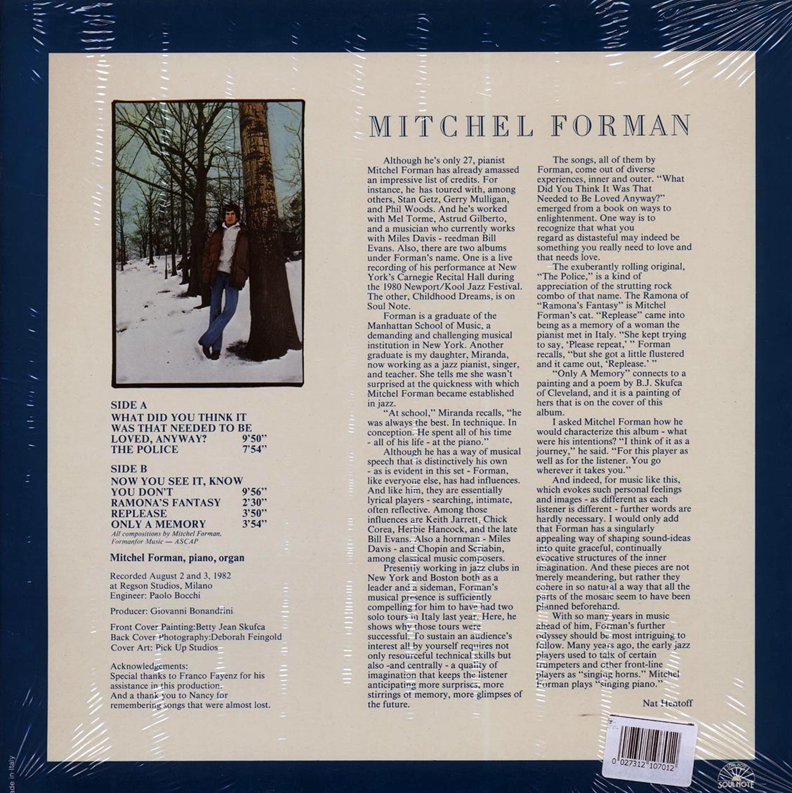 Mitchel Forman - Only A Memory