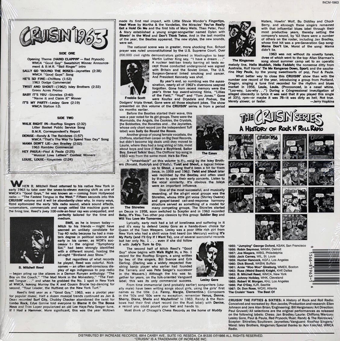 Lesley Gore, Kingsmen, Red Prysock, Etc. - Cruisin' 1963