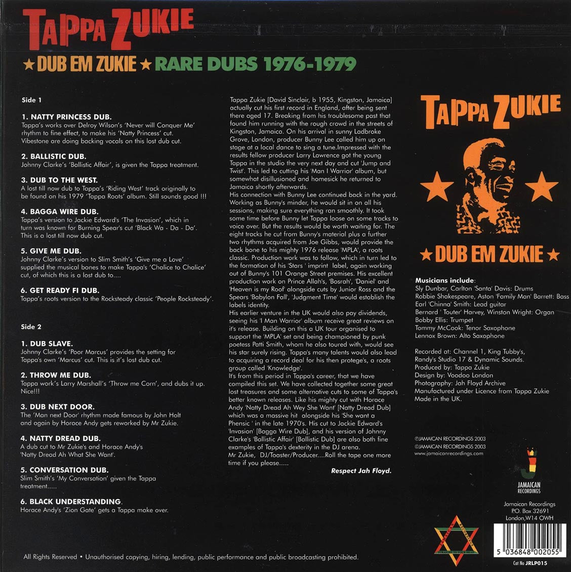 Tappa Zukie - Dub Em Zukie: Rare Dubs (180g)