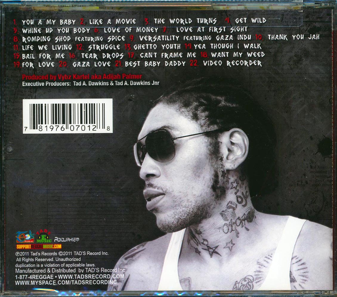 Vybz Kartel - Pon Di Gaza Mi Sey (22 tracks)