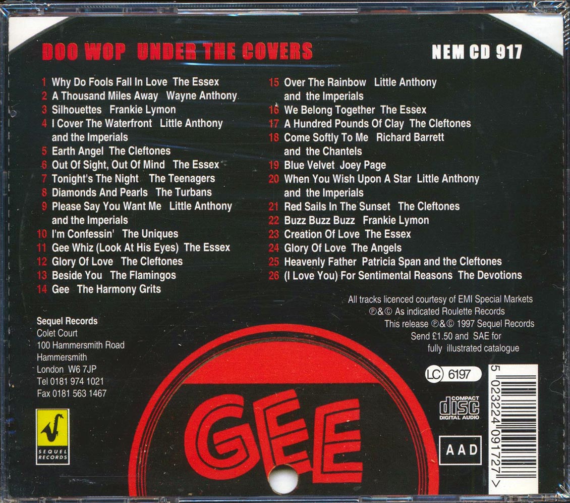 Frankie Lymon, Little Anthony & The Imperials, The Flamingos, Etc. - Doo Wop Under The Covers (26 tracks)