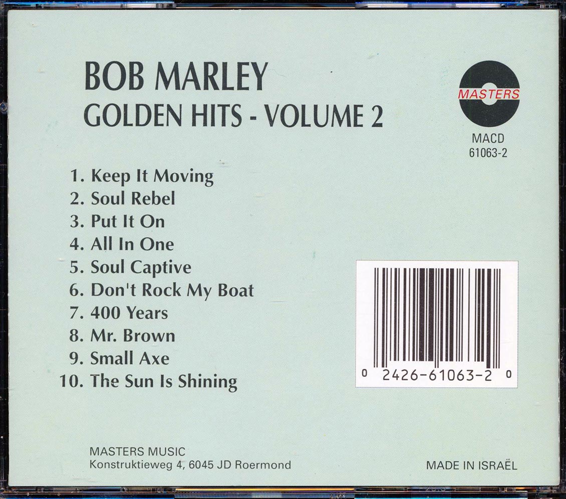 Bob Marley - Golden Hits Volume 2