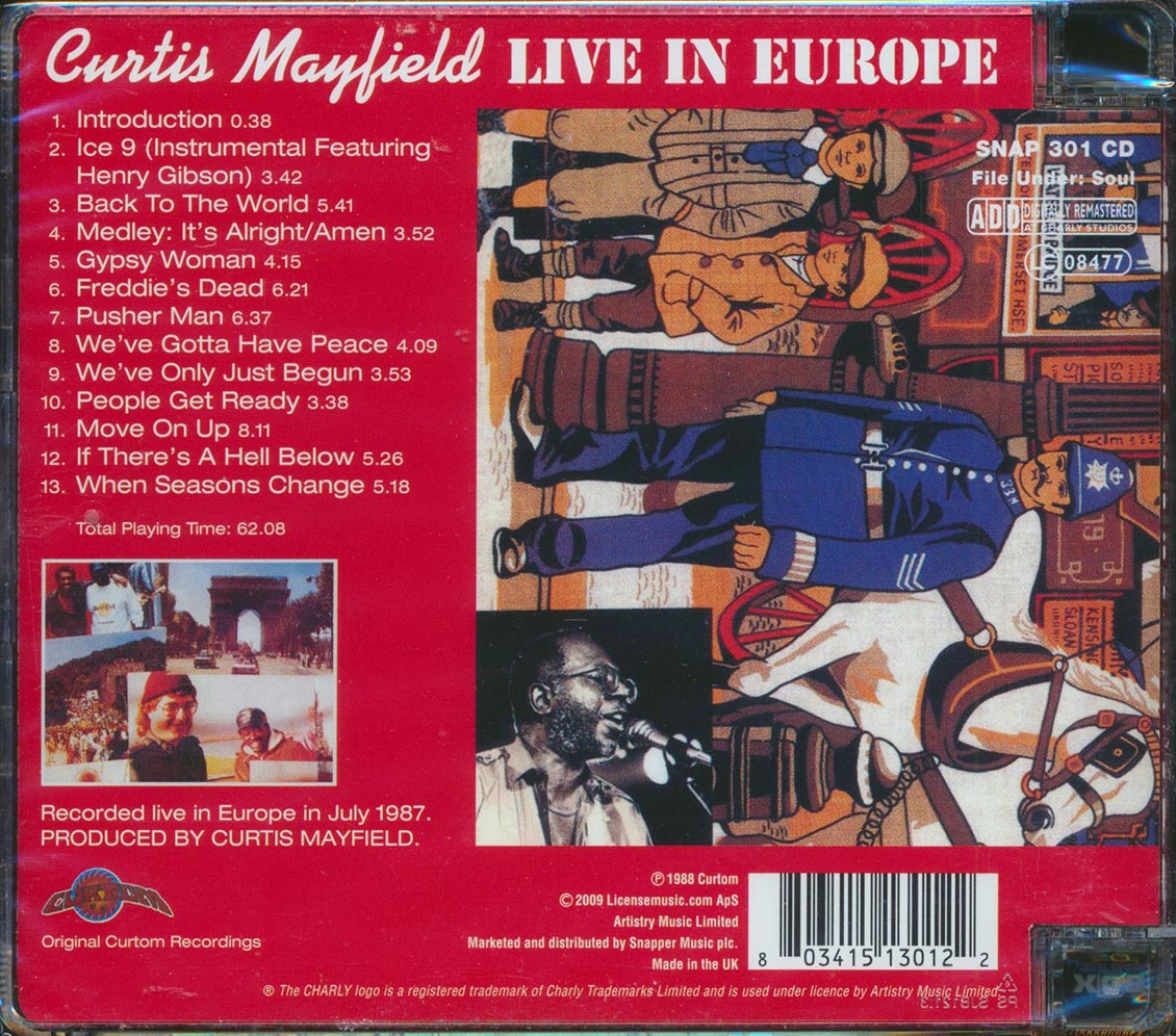 Curtis Mayfield - Live In Europe