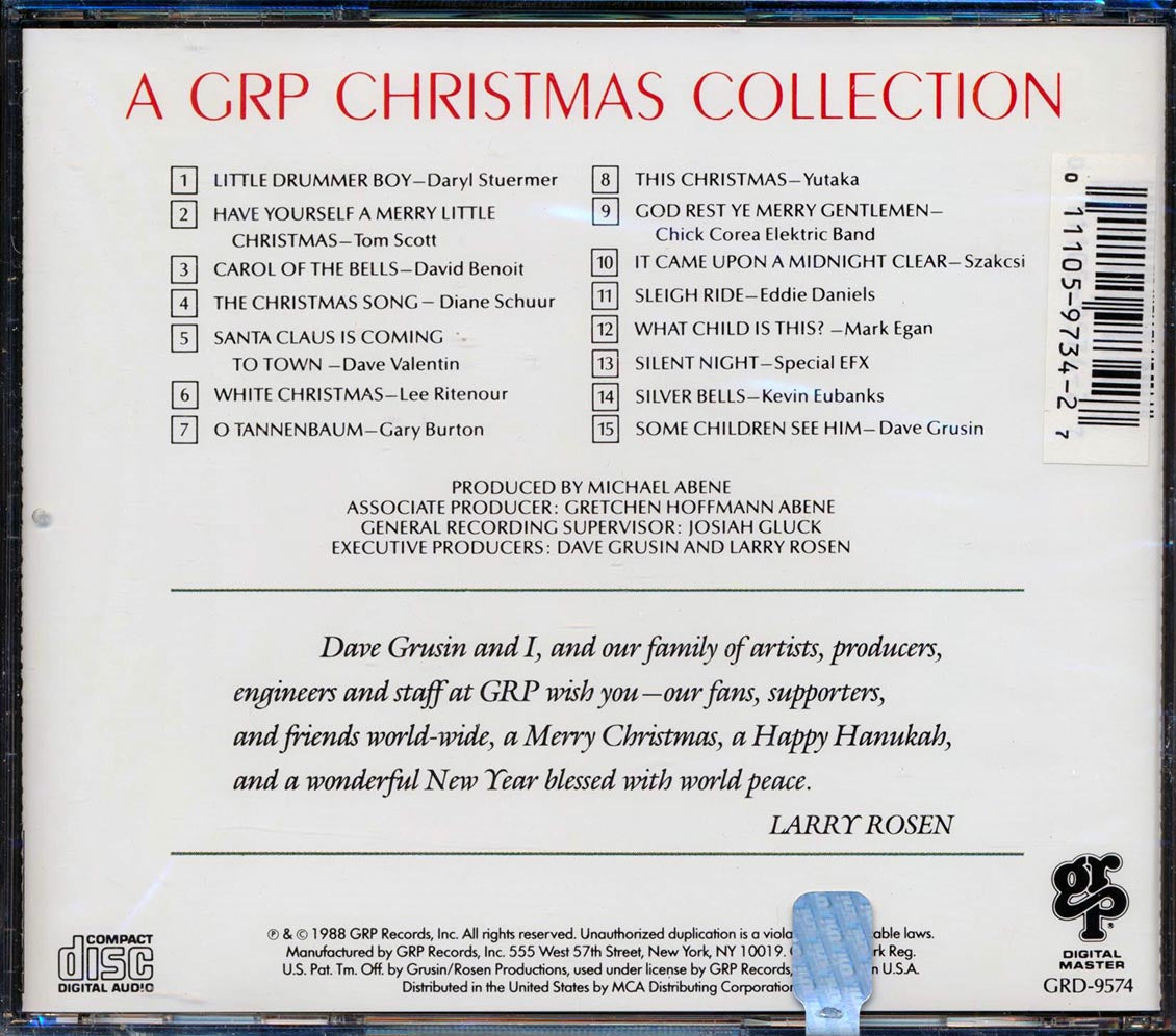 Dave Grusin, Lee Ritenour, Dianne Schuur, Etc. - A GRP Christmas Collection