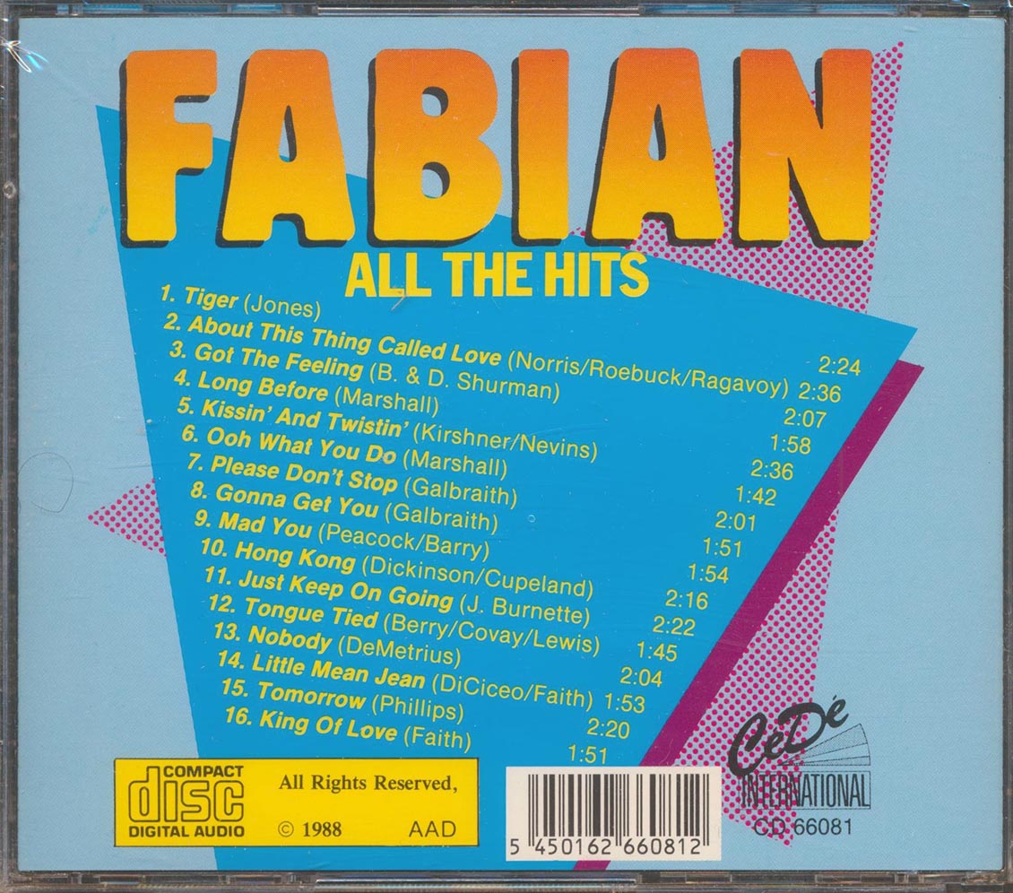 Fabian - All The Hits