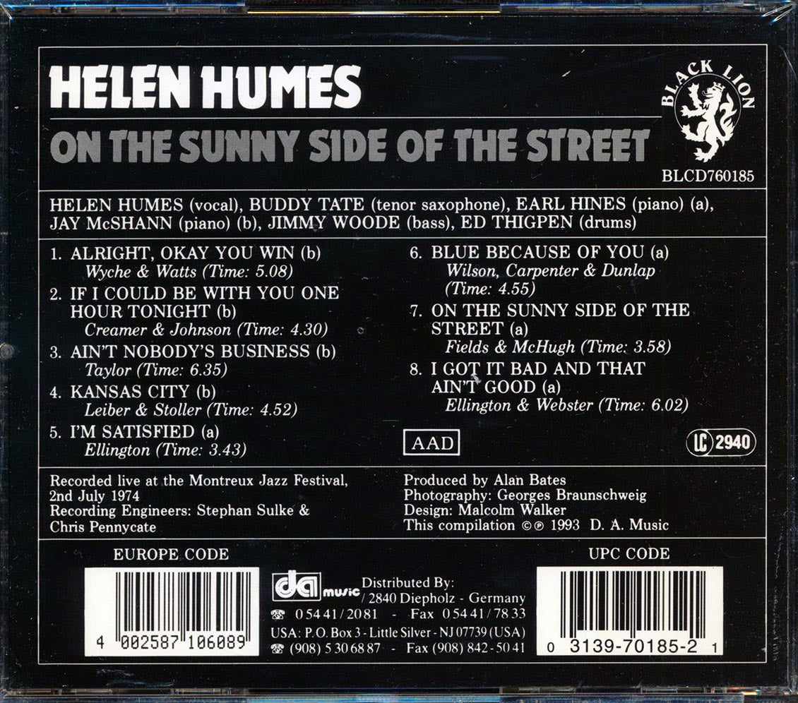 Helen Humes - On The Sunny Side Of The Street