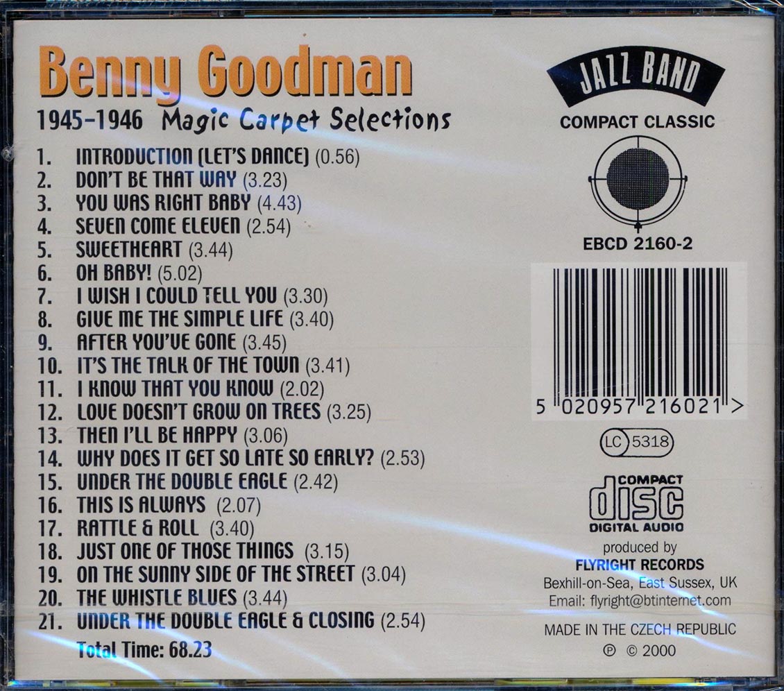 Benny Goodman - 1945-1946 Magic Carpet Selections (21 tracks)