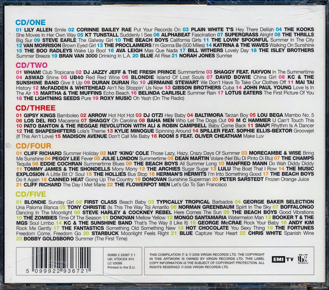 Blondie, The Zombies, David Bowie, Etc. - 101 Summer Songs (101 tracks) (5xCD)