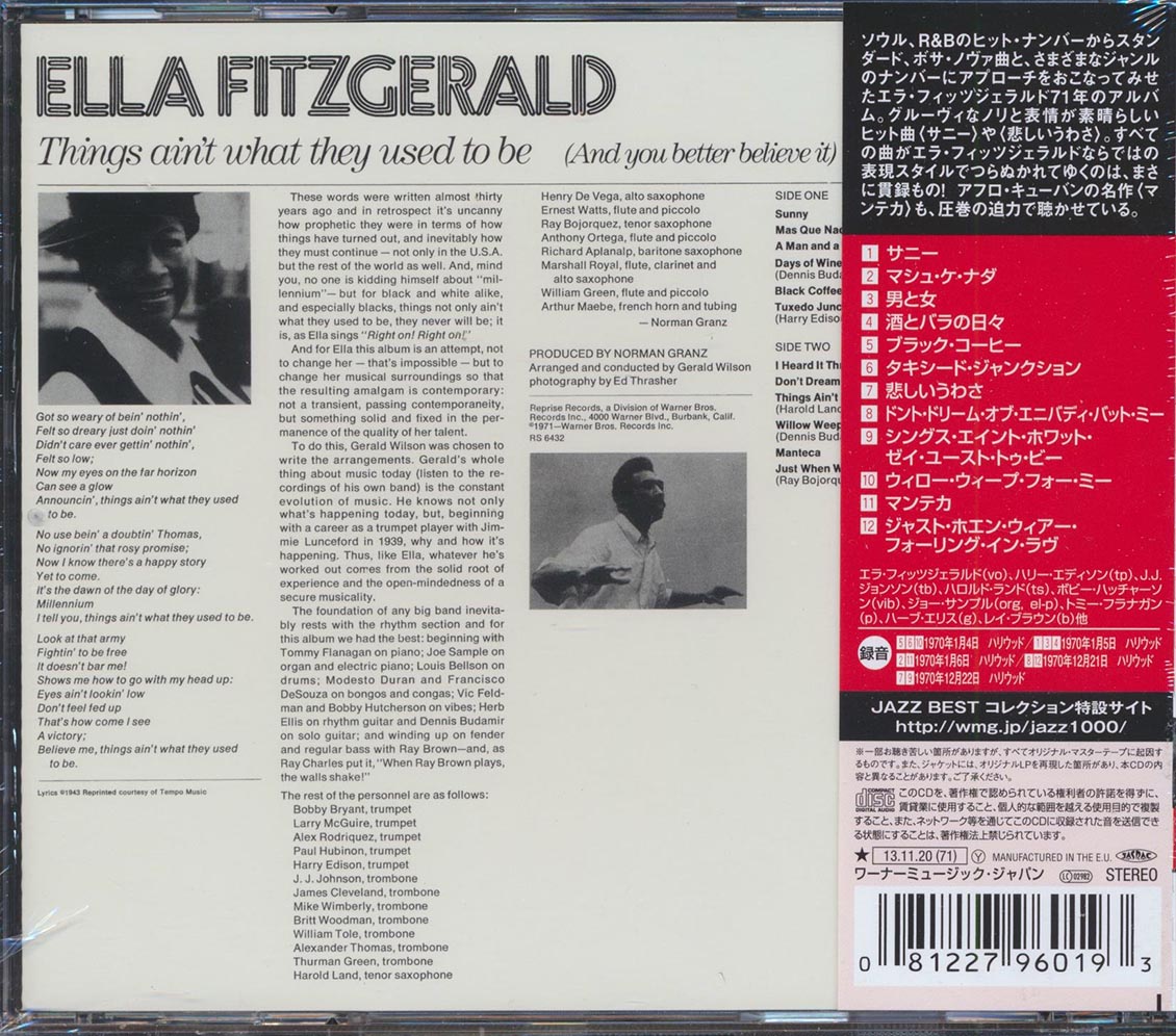 Ella Fitzgerald - Things Ain't What They Used To Be (ltd. ed.) (remastered) (24-bit mastering)