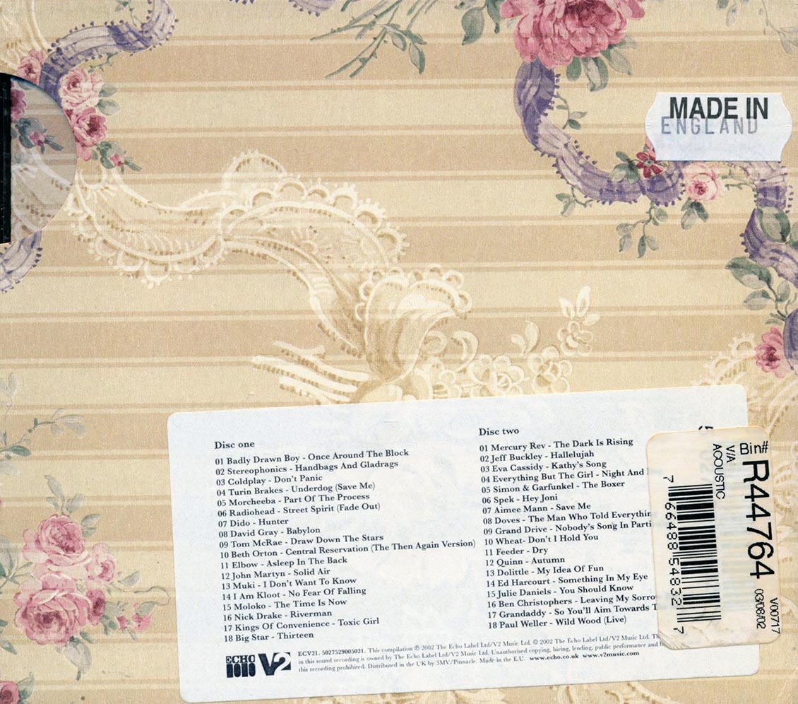 Radiohead, Coldplay, Nick Drake, Etc. - Acoustic (36 tracks) (2xCD) (incl. large booklet)