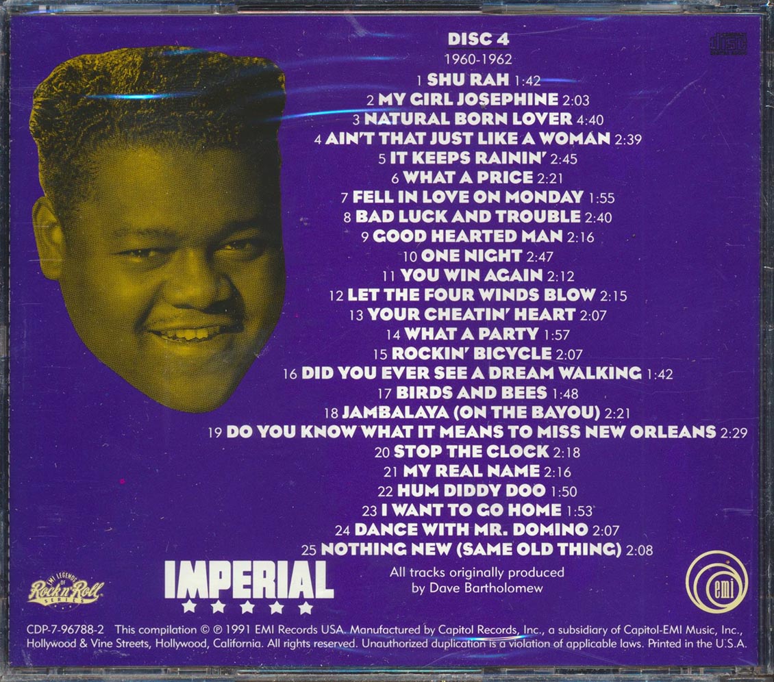 Fats Domino - They Call Me The Fat Man: The Legendary Imperial Recordings Disc 4 (25 tracks)