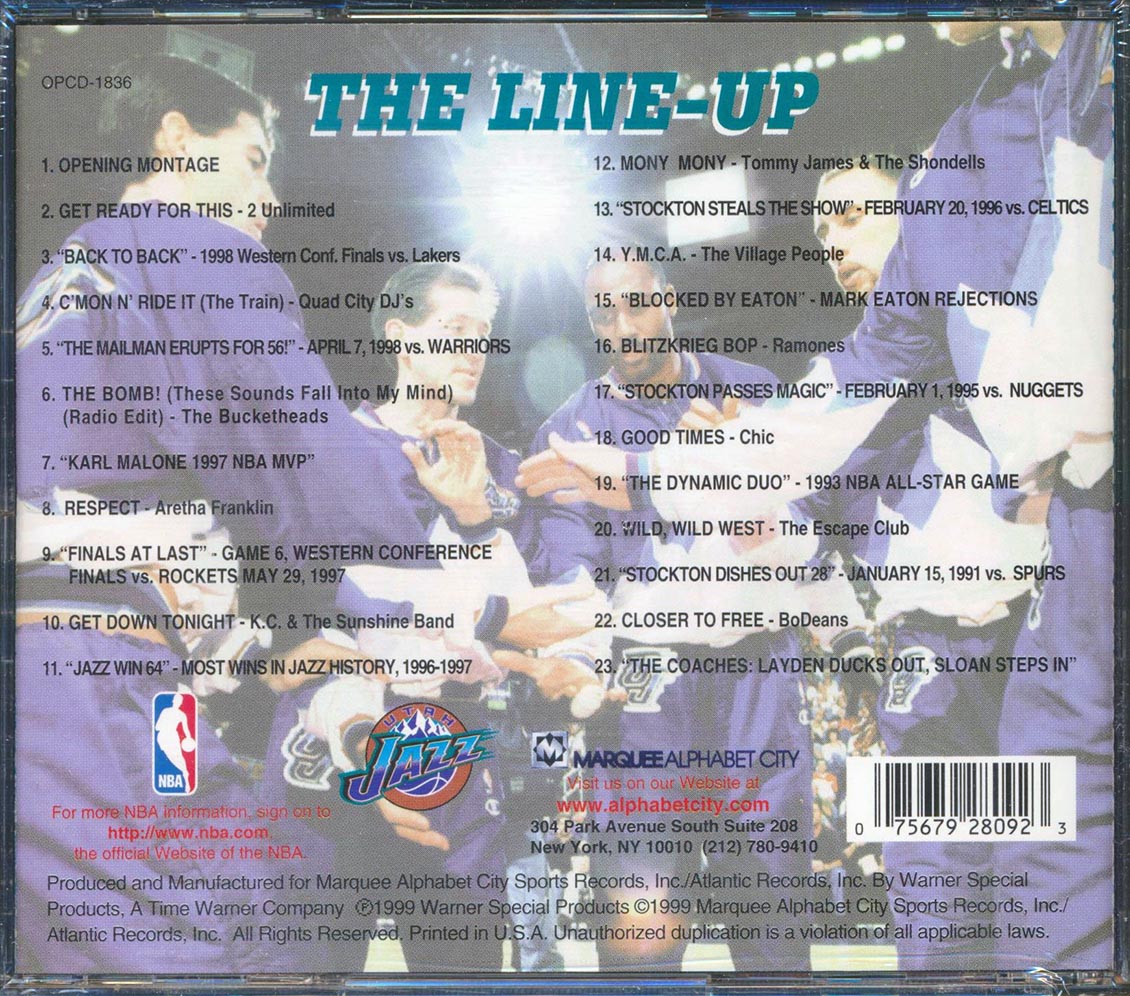 Chic, The Ramones, 2 Unlimited, Etc. - Utah Jazz: Feed The Fever, The Songs, The Call, The Highlights (23 tracks)