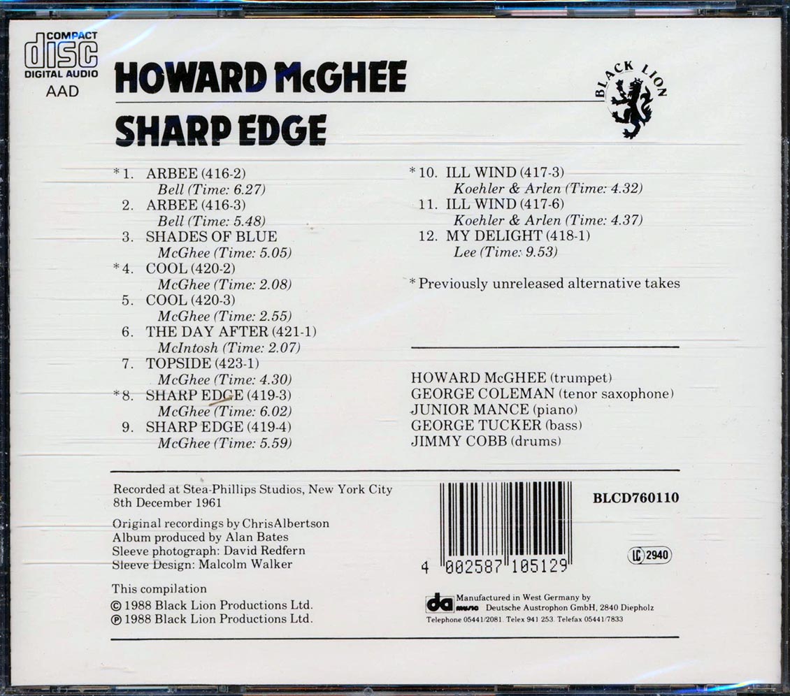 Howard McGhee - Sharp Edge