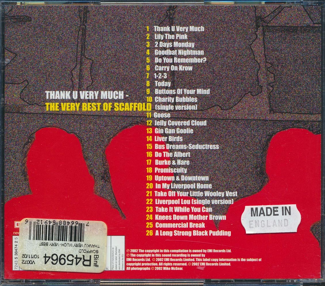 Scaffold - Thank U Very Much: The Very Best Of Scaffold (26 tracks)