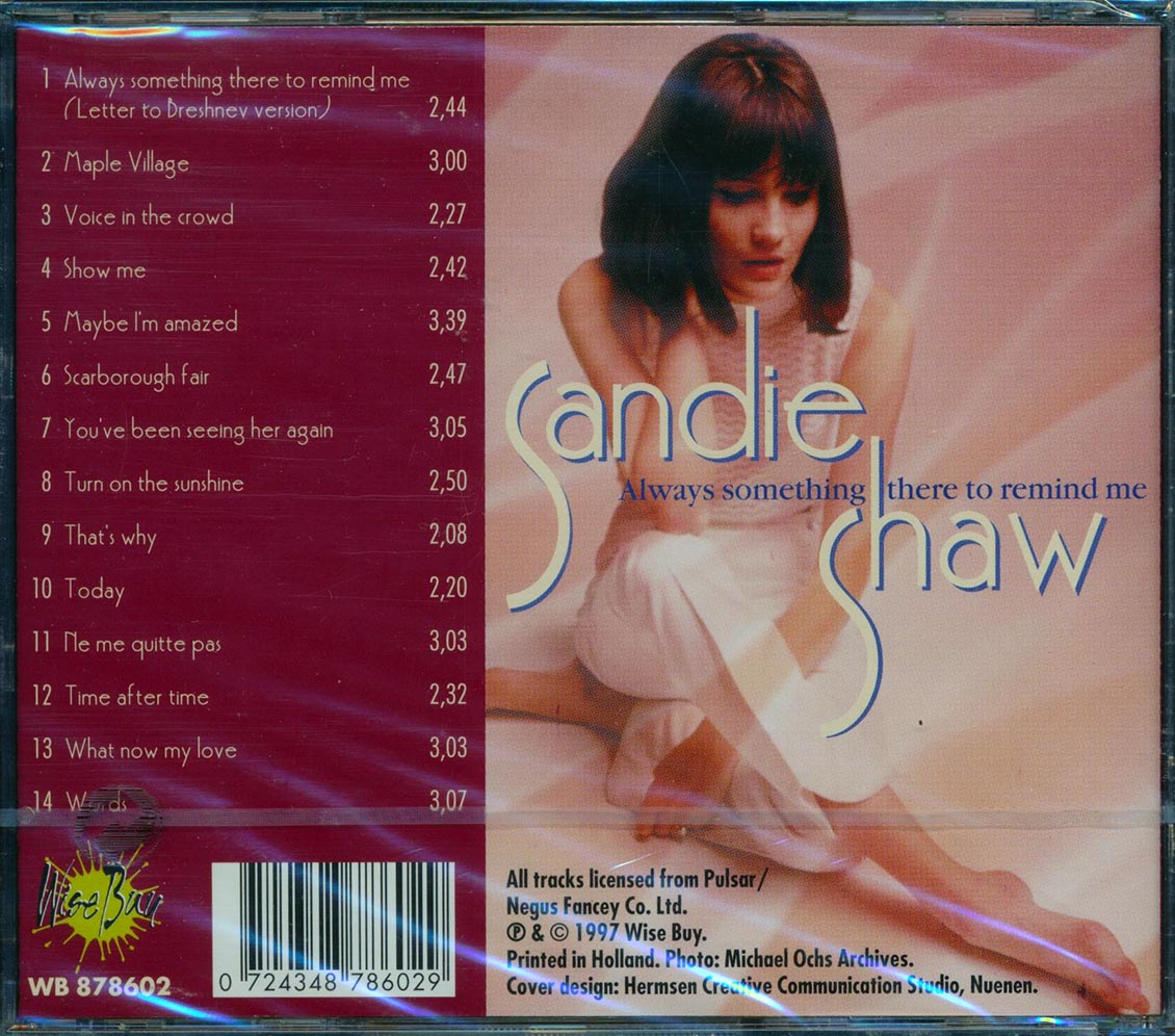 Sandie Shaw - Always Something There To Remind Me