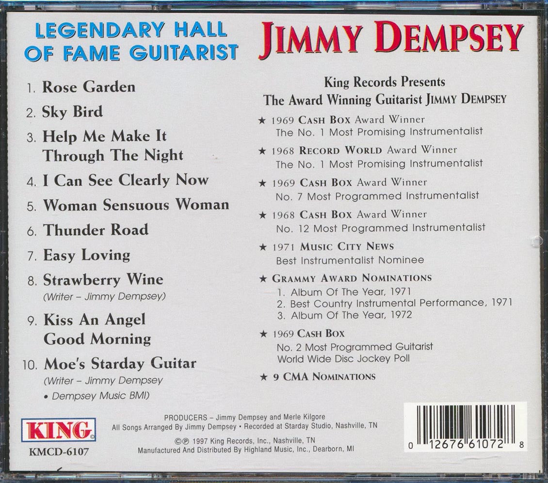 Jimmy Dempsey - Legendary Hall Of Fame Guitarist