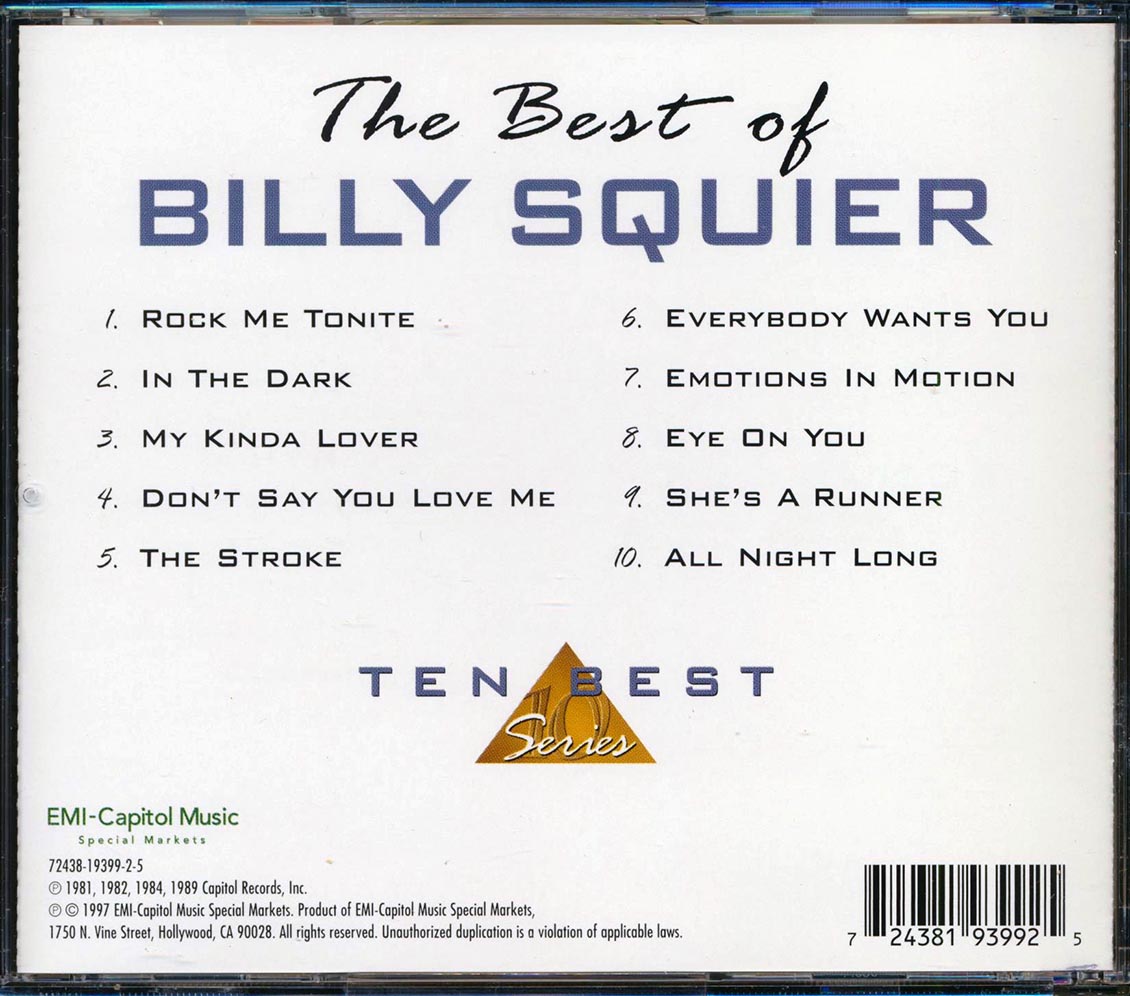 Billy Squier - The Best Of Billy Squier