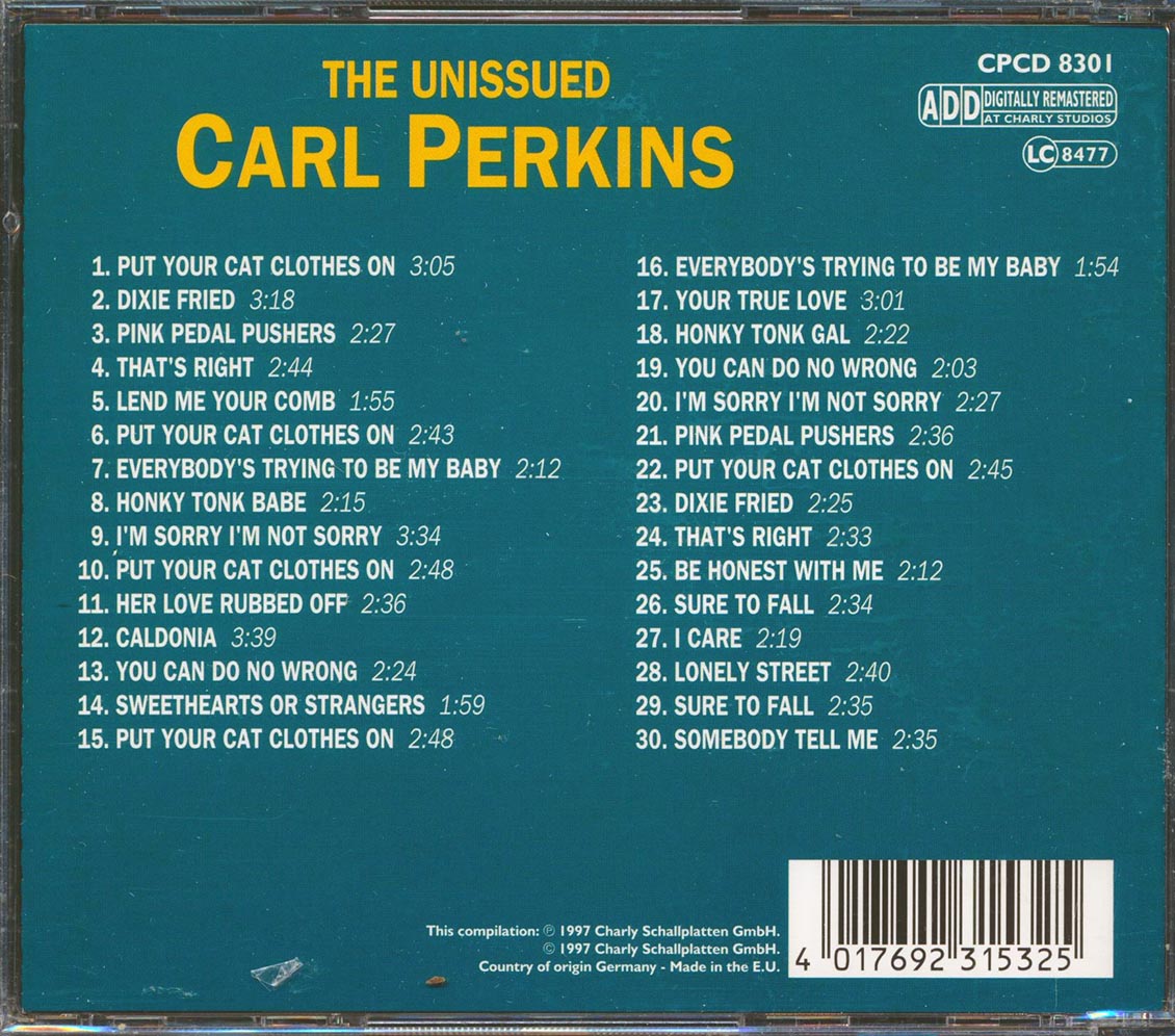 Carl Perkins - The Unissued Carl Perkins (30 tracks)