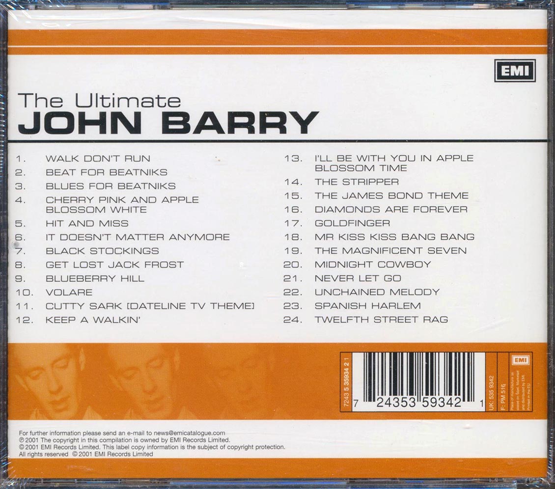 John Barry - The Ultimate John Barry (24 tracks)