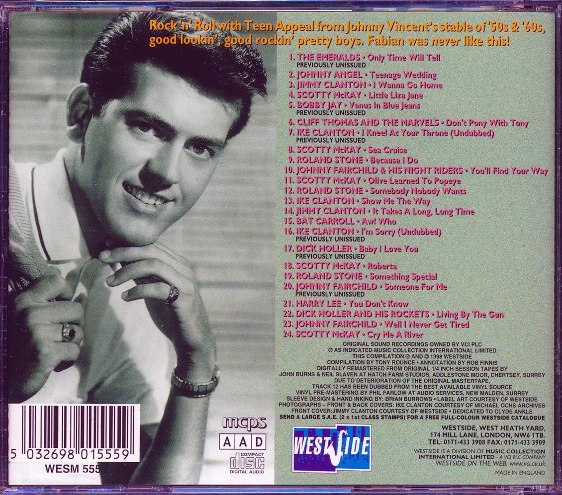 Ike Clanton, Bat Carroll, Bobby Jay, Etc. - Not Just A Pretty Face And A Pompadour: Southern Teenbeat On Ace Records 1958-1963 (24 tracks)