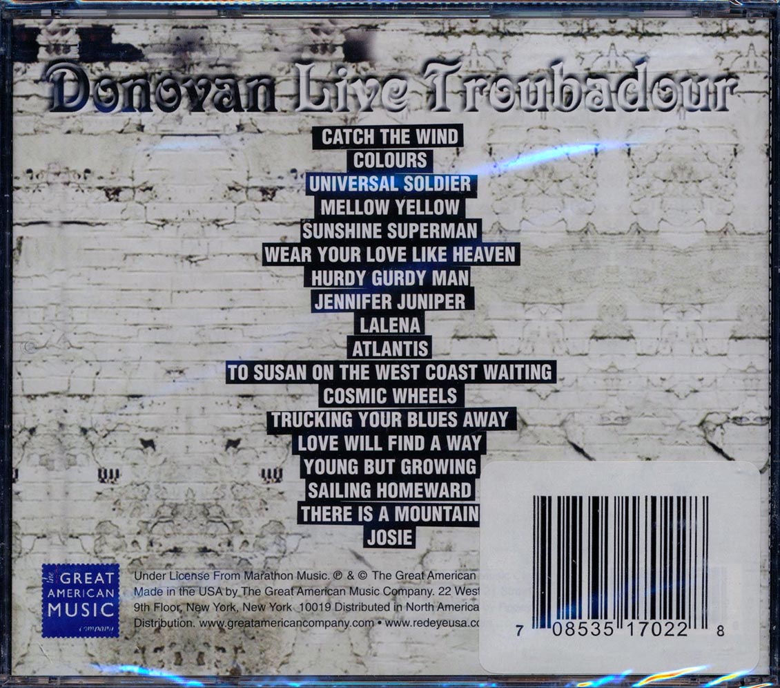Donovan - Live Troubadour