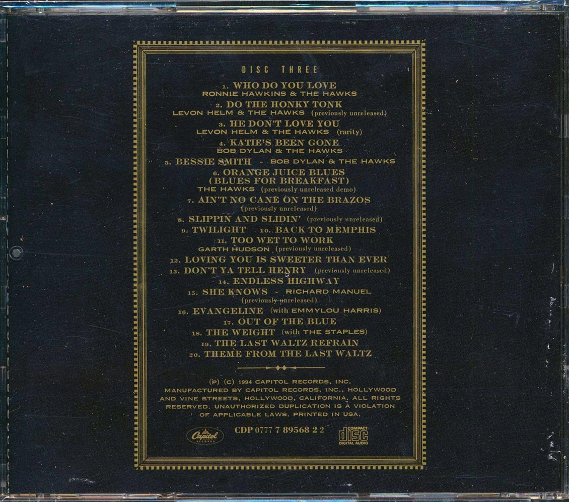 The Band - Across The Great Divide Disc 3 (20 tracks)