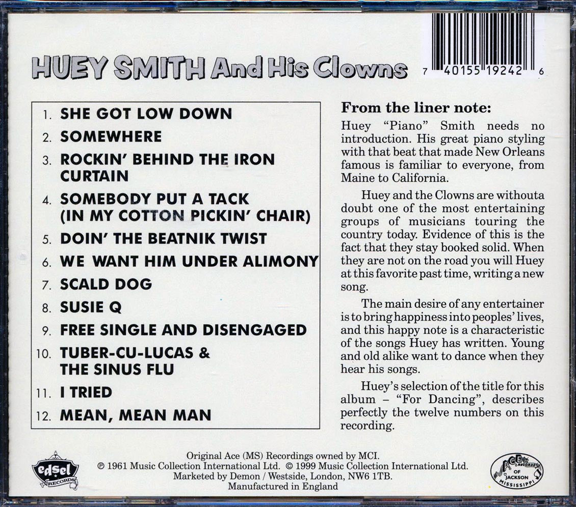 Huey Piano Smith & His Clowns - For Dancing