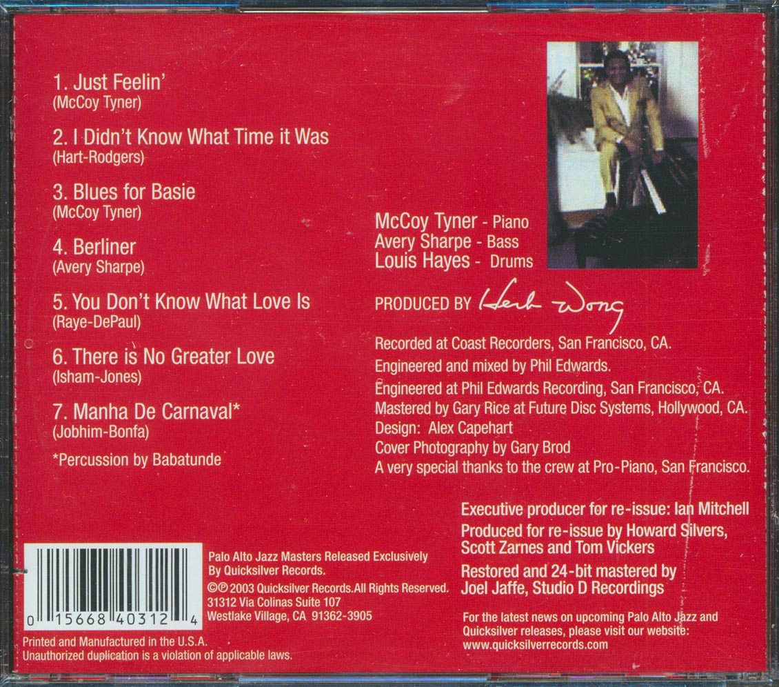 McCoy Tyner - Just Feelin' (marked/ltd stock)