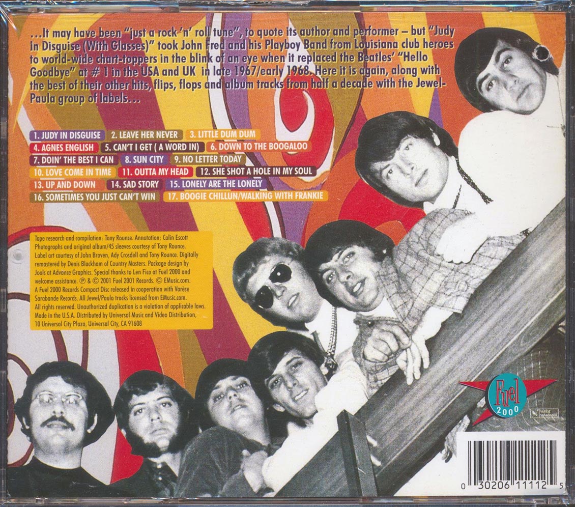 John Fred & His Playboy Band - Absolutely The Best Of John Fred & His Playboy Band: The Jewel Recordings 1964-69 (marked/ltd stock)