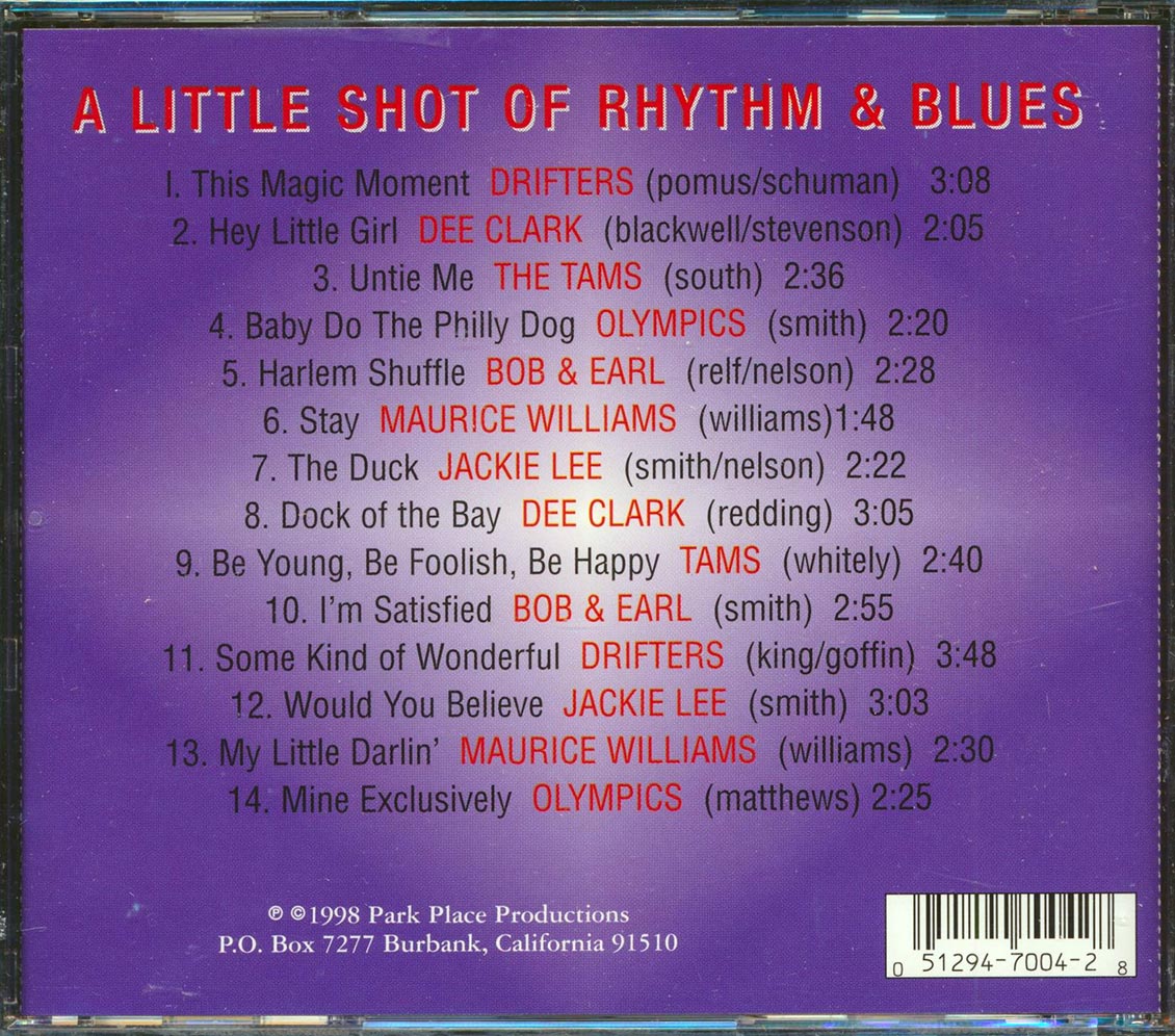 Dee Clark, The Drifters, The Olympics, Maurice Williams, Etc. - A Little Shot Of Rhythm & Blues