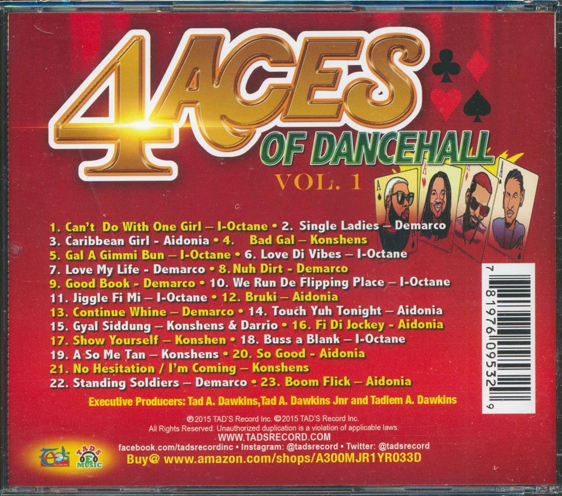 Demarco, I-Octane, Konshens, Aidonia - 4 Aces Of Dancehall Volume 1