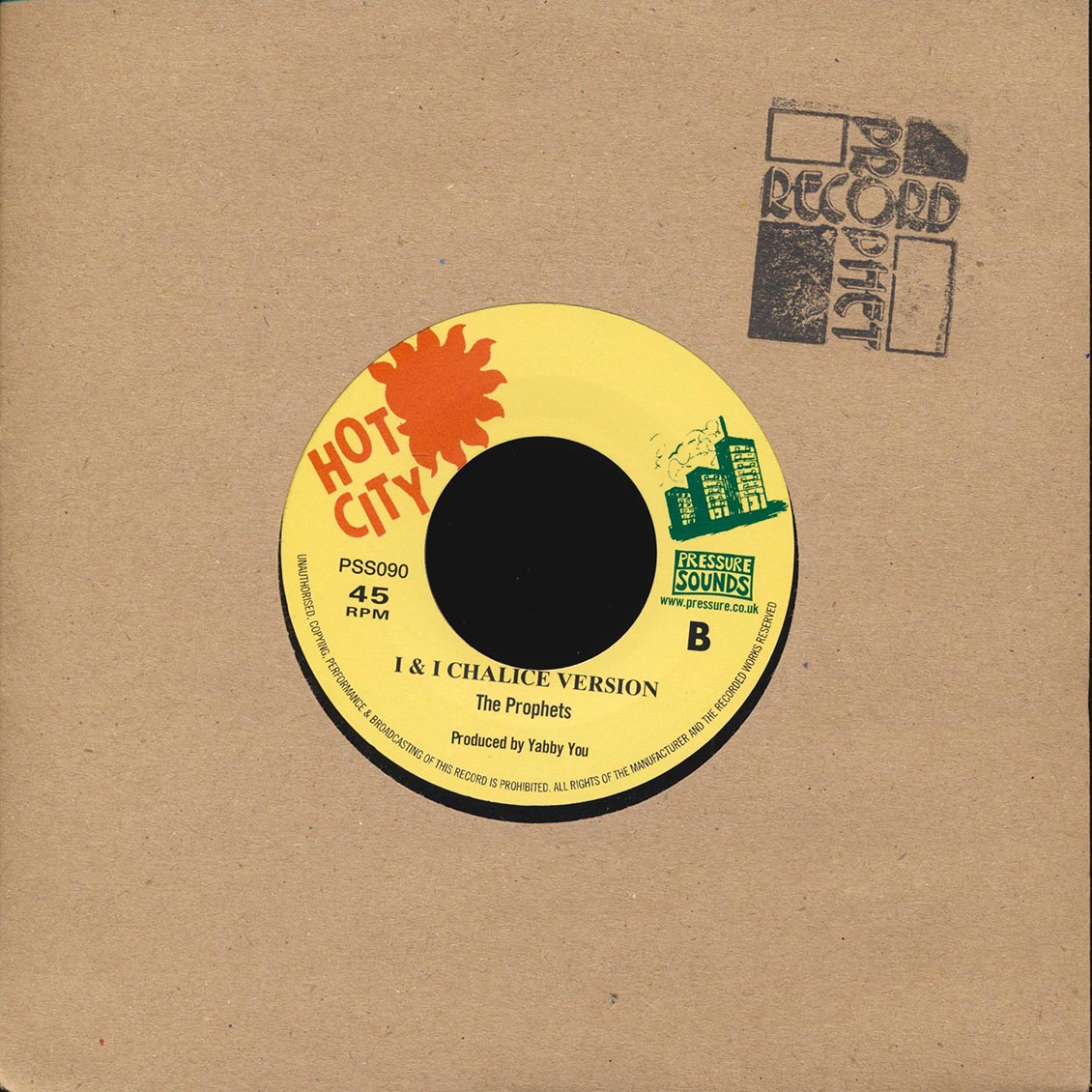 Yabby You - Sipping I & I Chalice  /  The Prophets - I & I Chalice Version
