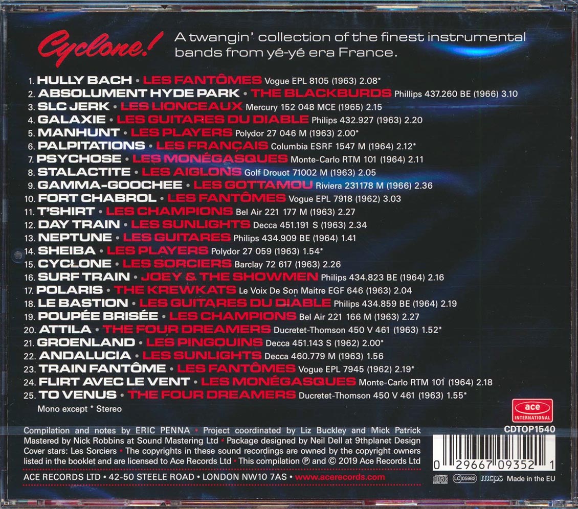 Blackburds, Fantomes, Guitars Du Diable, Etc. - Cyclone! Gallic Guitars A-Go-Go 1962-66