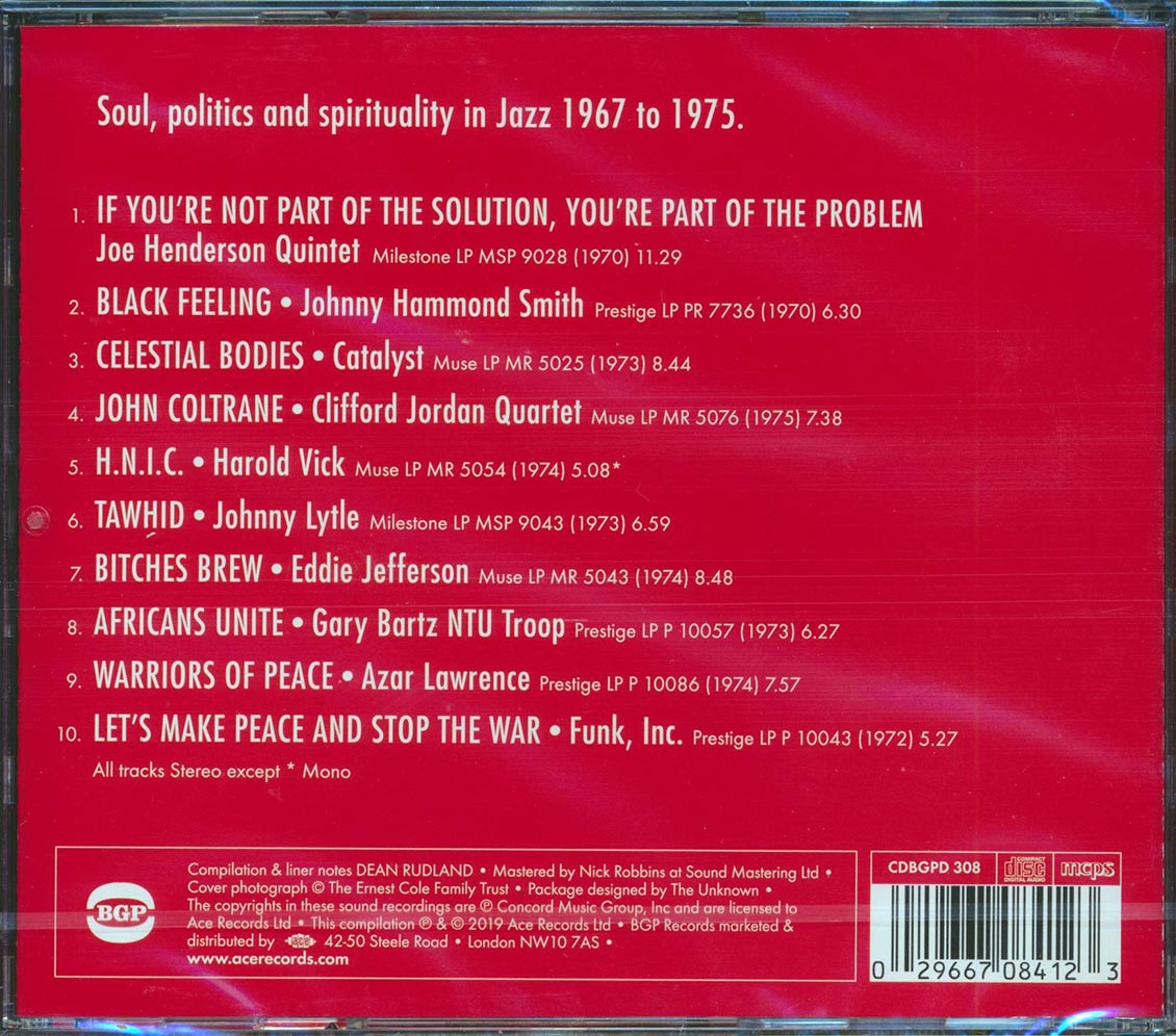 Johnny Hammond Smith, Funk Inc, Joe Henderson Quintet, Etc. - If You're Not Part Of The Solution: Soul, Politics & Spirituality In Jazz 1967-1975
