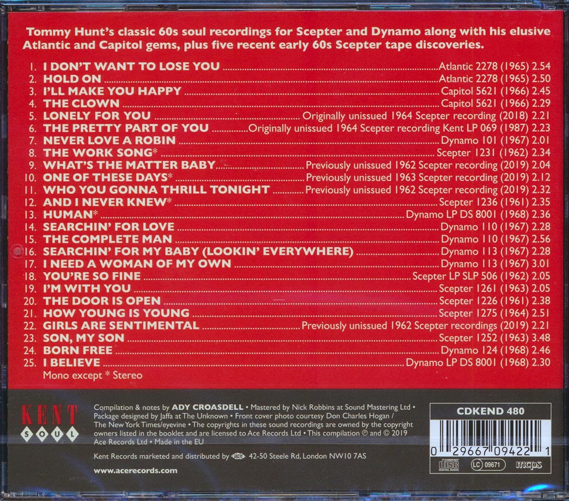 Tommy Hunt - The Complete Man: 60s NYC Soul Songs