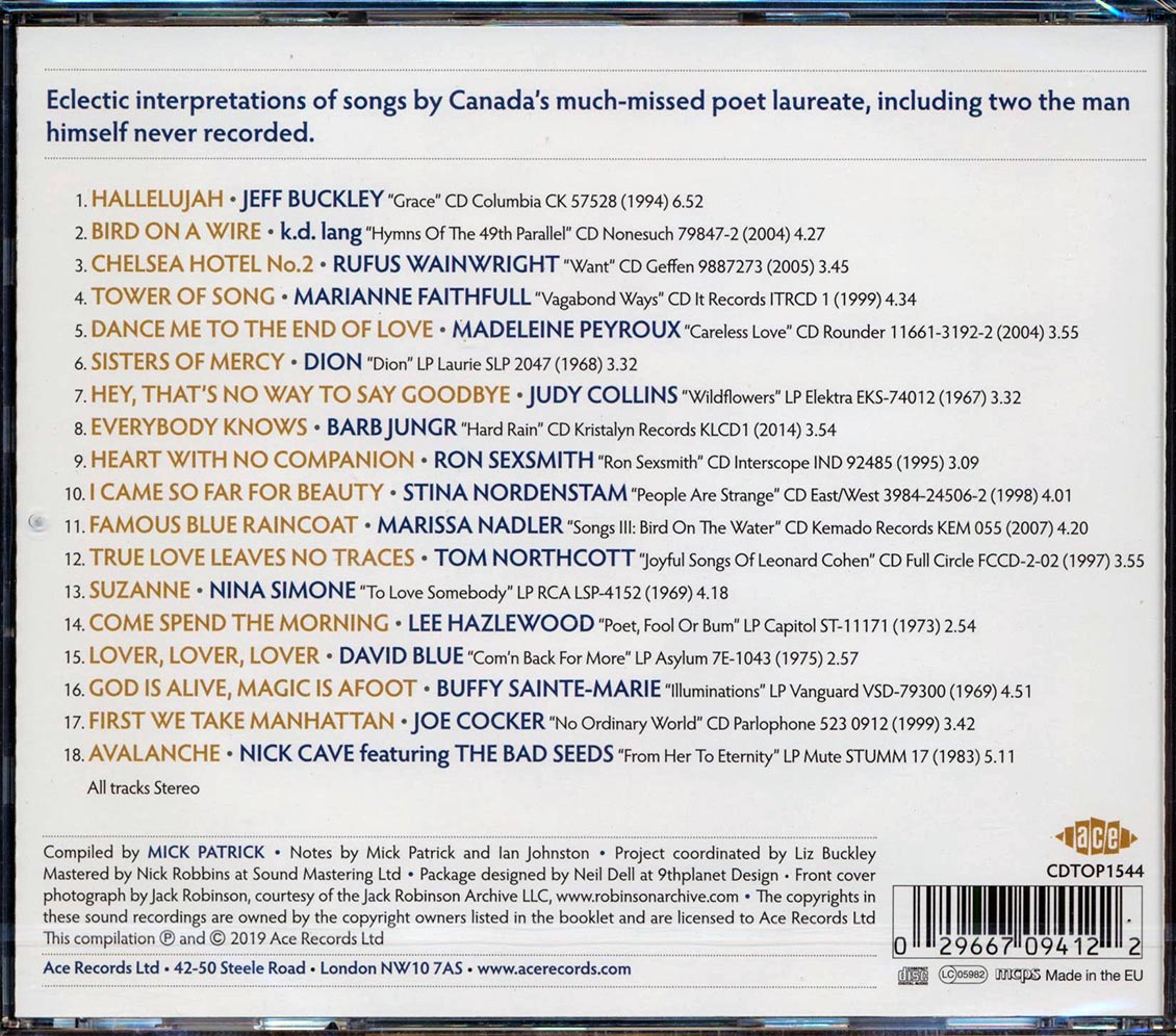 Nina Simone, Rufus Wainwright, KD Lang, Etc. - Hallelujah: The Songs Of Leonard Cohen