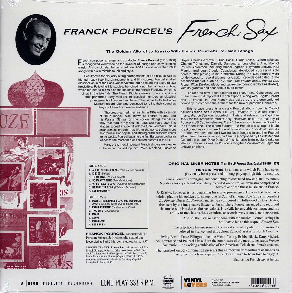 Franck Pourcel - French Sax (ltd. ed.) (180g) (High-Def VV)