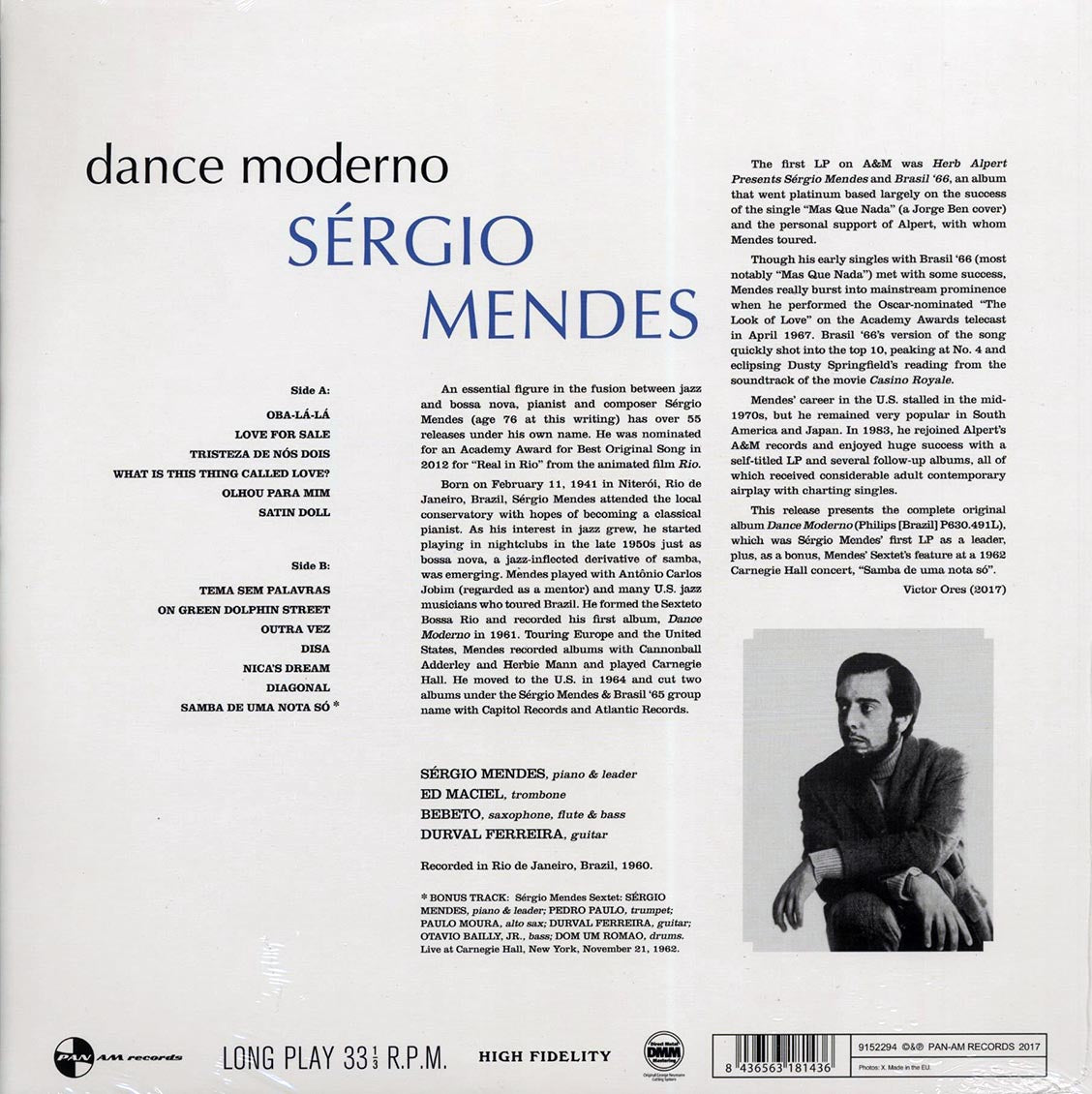 Sergio Mendes - Dance Moderno (180g) (High-Def VV) (remastered)
