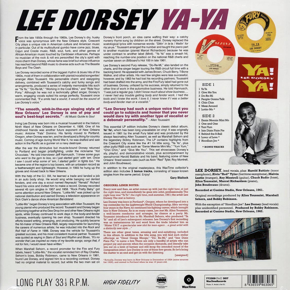 Lee Dorsey - Ya! Ya! (ltd. ed.) (180g) (High-Def VV)