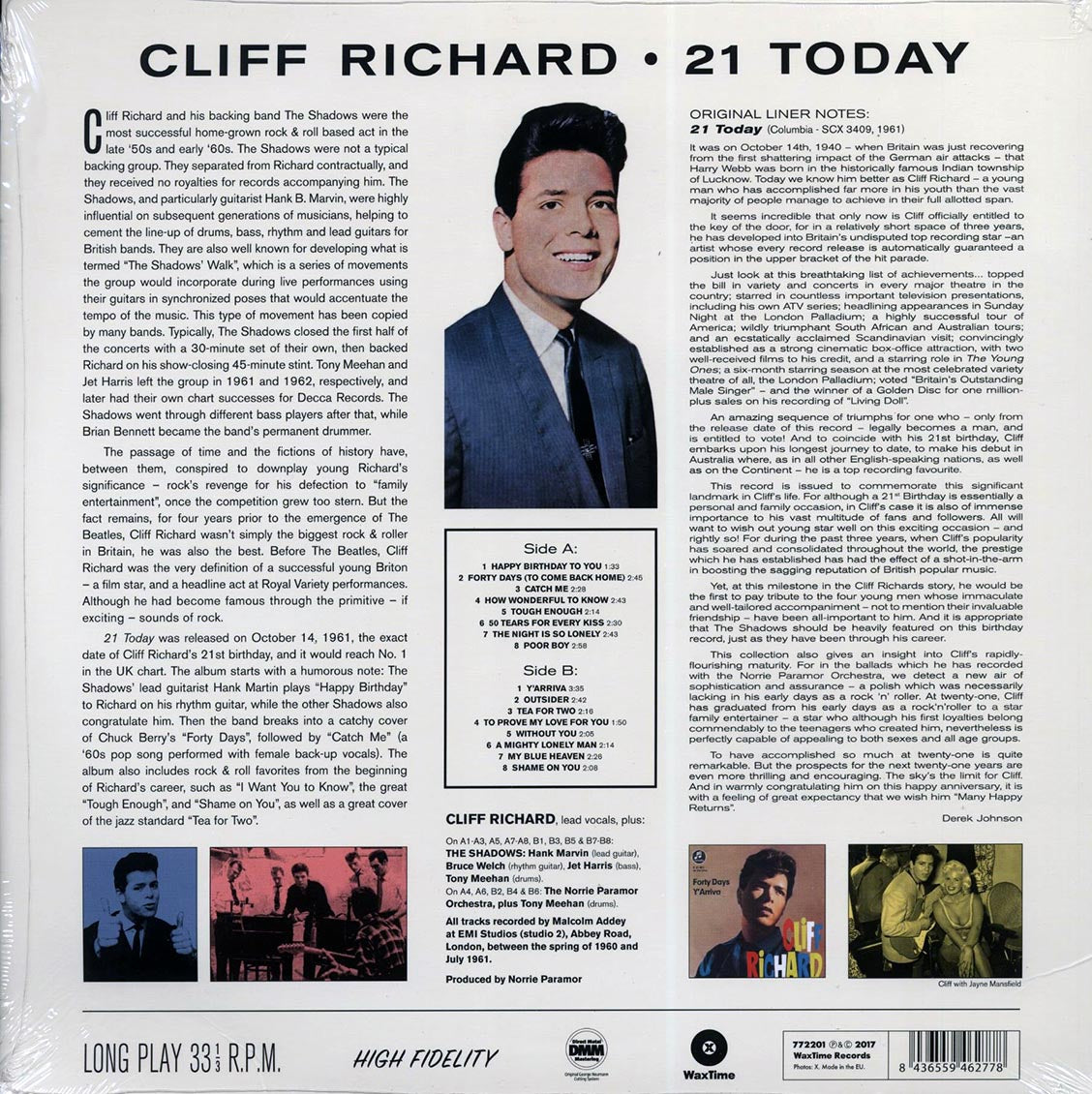 Cliff Richard - 21 Today (ltd. ed.) (180g) (High-Def VV)