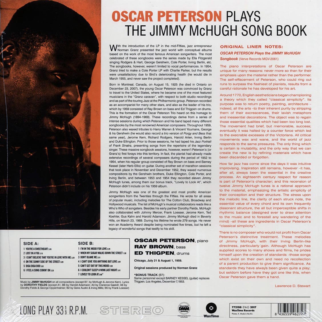 Oscar Peterson - Plays The Jimmy McHugh Songbook (ltd. ed.) (180g) (High-Def VV)