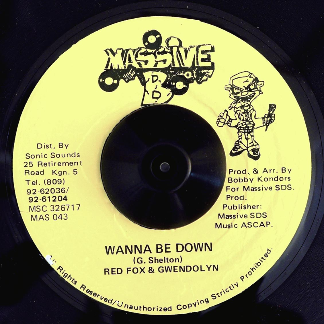 Red Fox, Gwendolyn - Wanna Be Down (rhythm: "Chase Vampire/Me A De Cooker") (orig. press)