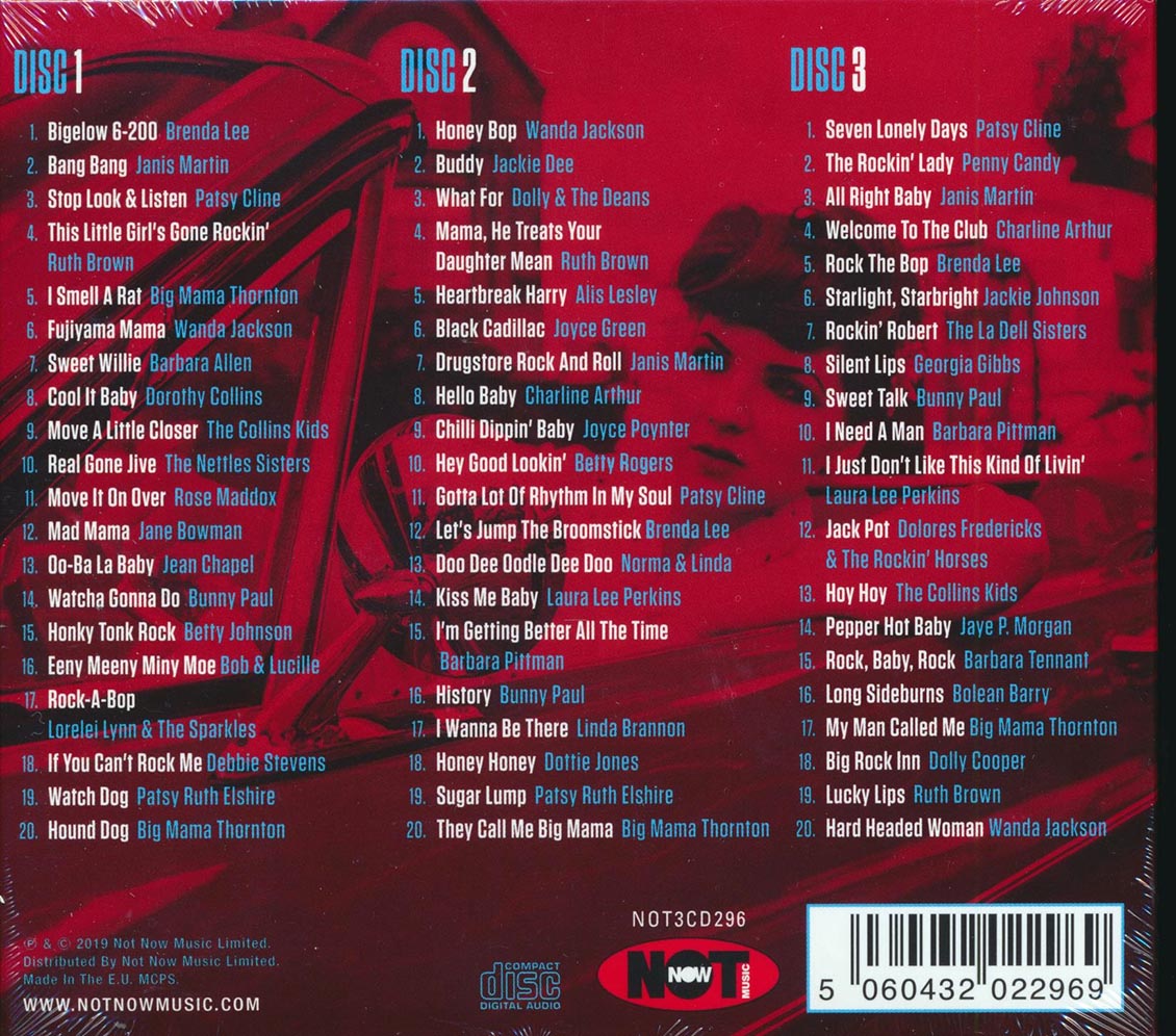 Wanda Jackson, Brenda Lee, Janis Martin, Etc. - Rockabilly Girls (60 tracks) (3xCD) (deluxe 3-fold digipak)