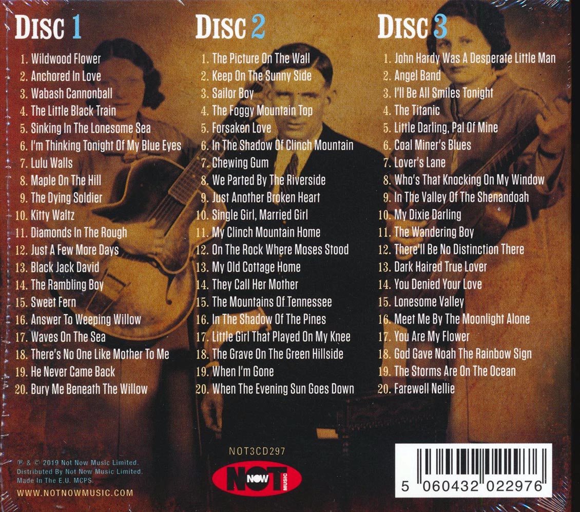 The Carter Family - The Vest Best Of The Carter Family (60 tracks) (3xCD) (deluxe 3-fold digipak)