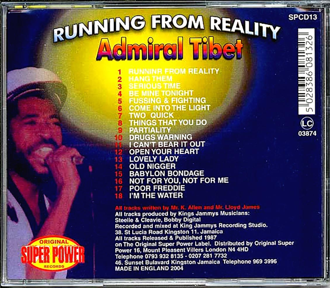 Admiral Tibet - Running From Reality
