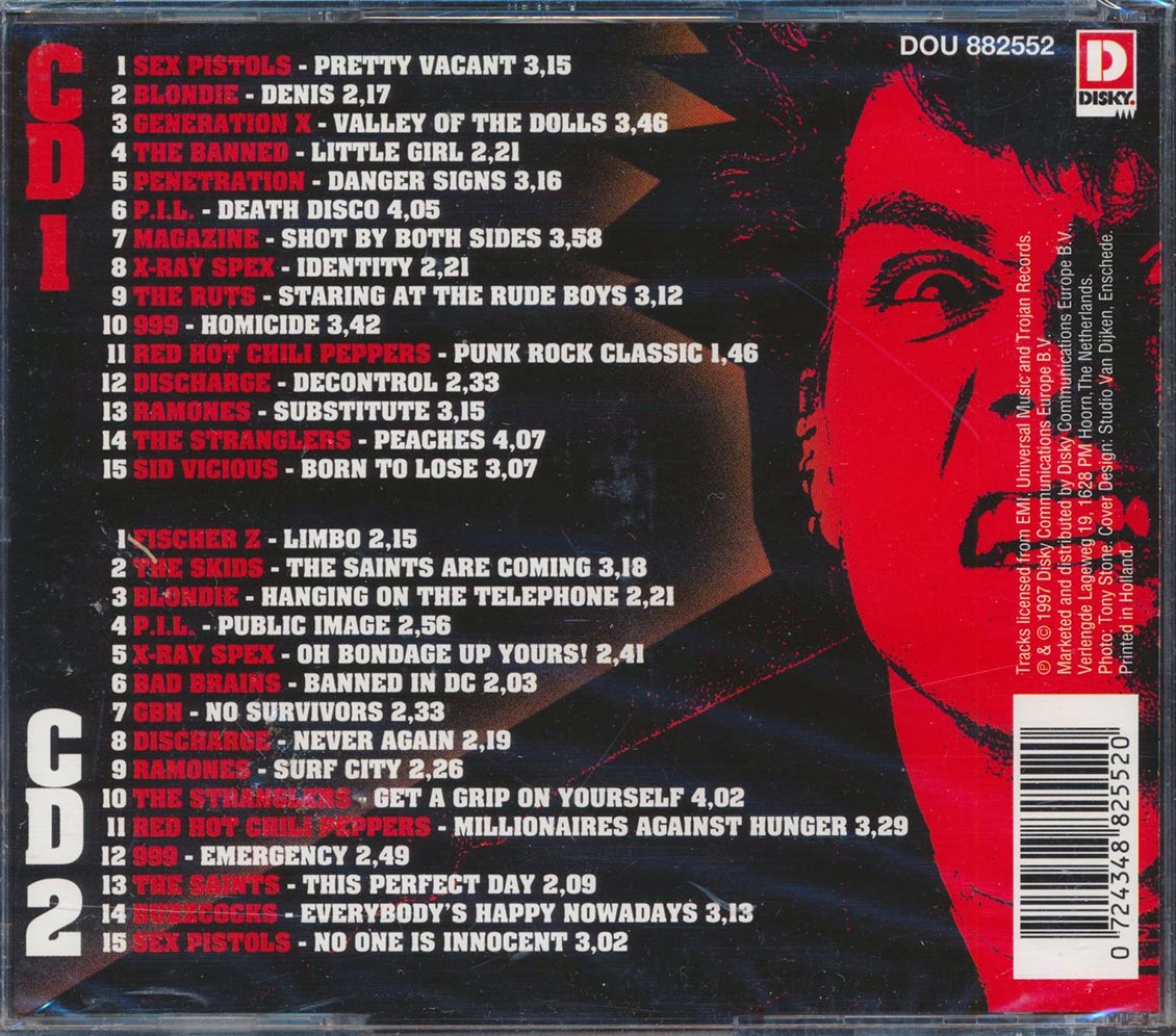 Blondie, Sex Pistols, Bad Brains, Buzzcocks, Etc. - God Save The Punks (30 tracks) (2xCD)