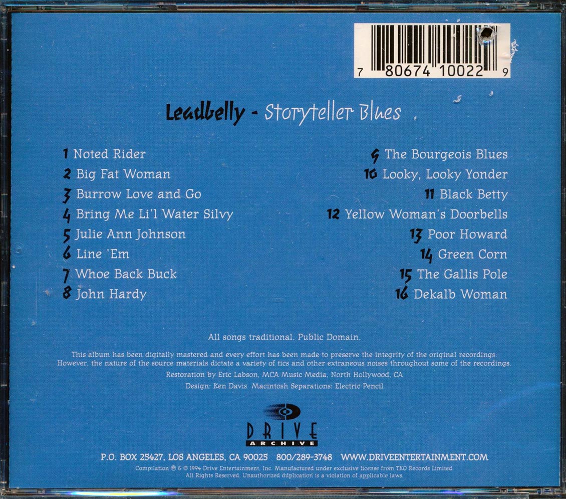 Leadbelly - Storyteller Blues (marked/ltd stock)