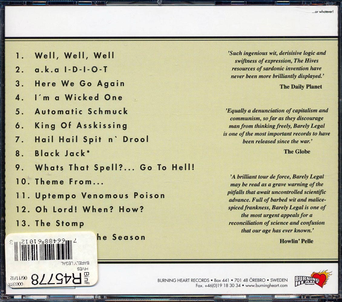 The Hives - Barely Legal