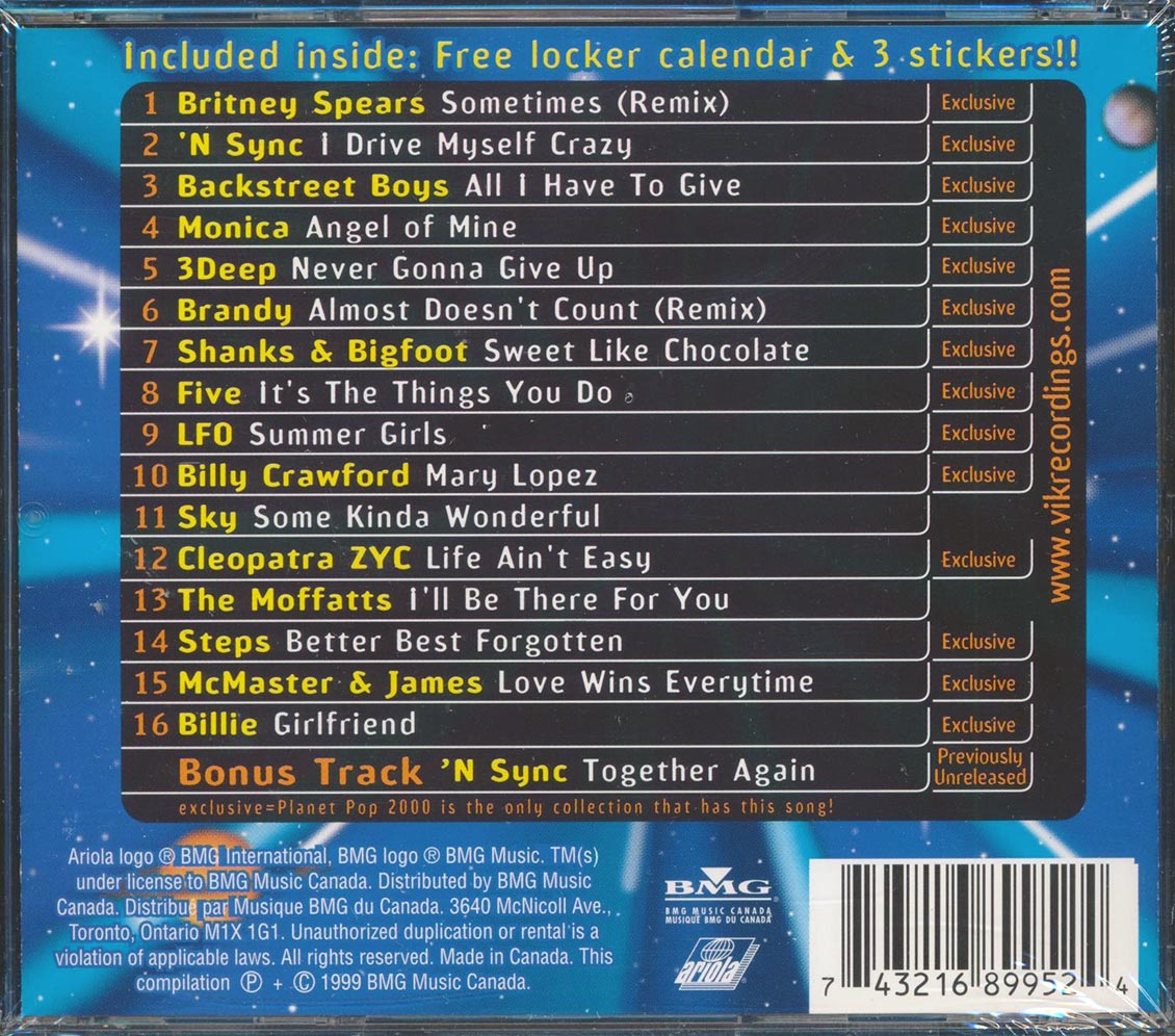 Britney Spears, Backstreet Boys, Monica, Etc. - Planet Pop 2000